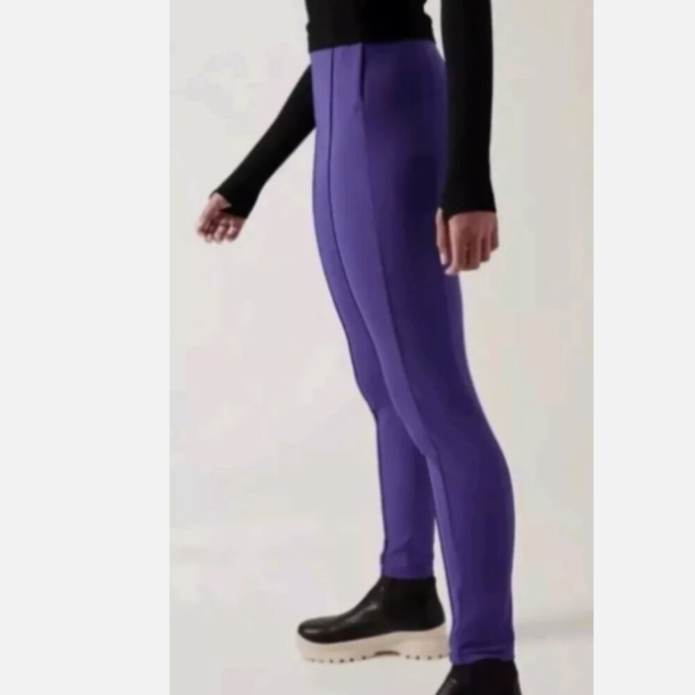 NWT Athleta Noble Blue Glacier Snow Skinny Pants Ski Winter Training